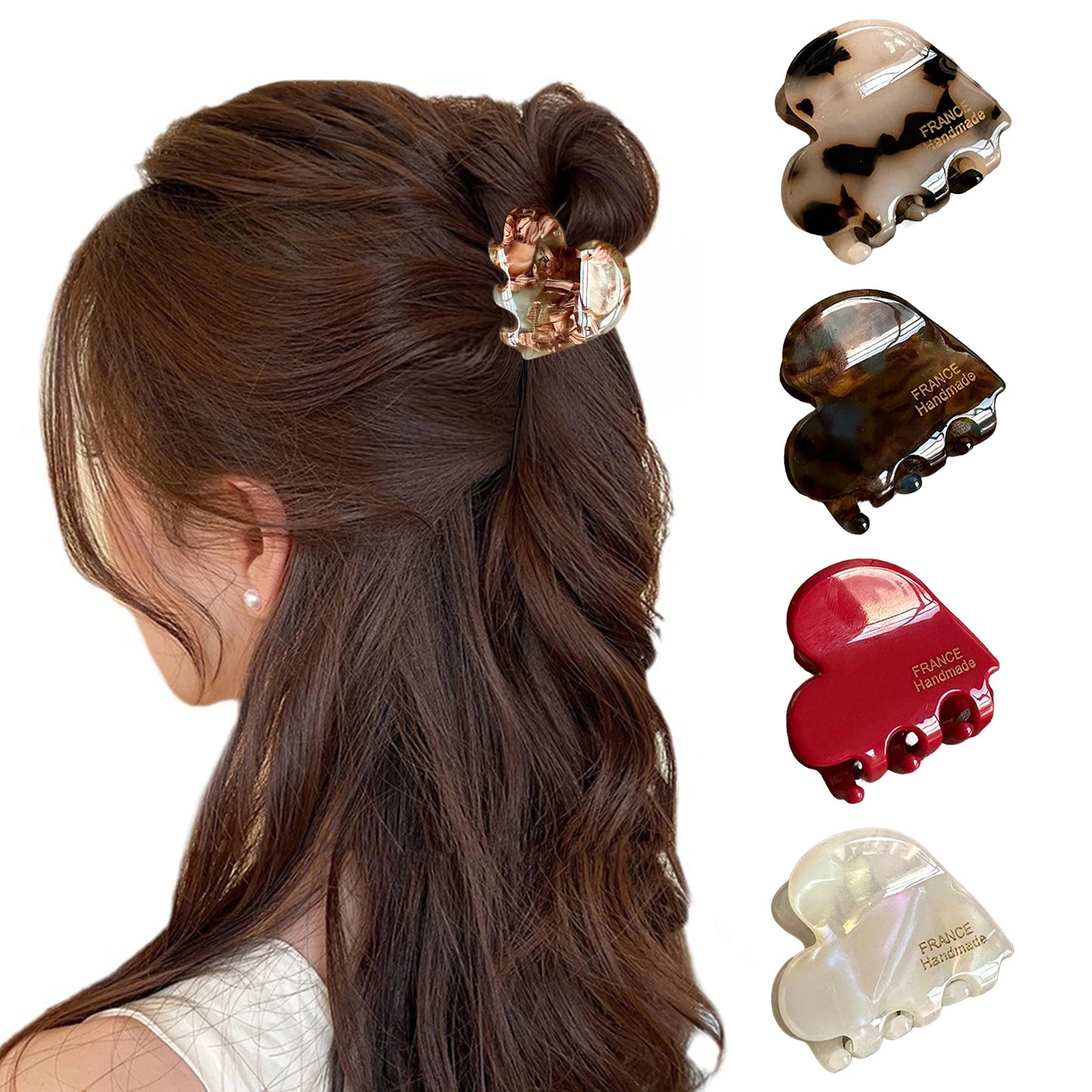 HeartClasp™ Acetate Hair Clip